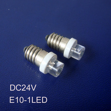 Alta qualidade luz de instrumento de led dc24v e10, luzes led e10, lâmpadas e10 led 24v, e10 led indicando a lâmpada 100 tamanhos com frete grátis 2024 - compre barato