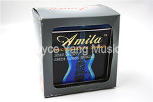 10 Sets of Amila AE190 Electric Guitar Strings 1st-6th Nickel Round Wound Strings 010-046(009-042 )Free Shipping Wholesales 2024 - buy cheap