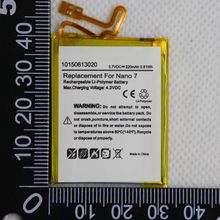 Bateria polímero de li-íon interno de 220mah 20 tamanhos para ipod nano geração 7 16gb 2024 - compre barato