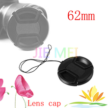 Free shipping 62mm center pinch Snap-on cap cover for camera 62 mm Lens 2024 - buy cheap