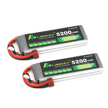 Limskey-Batería de polímero de litio para coche a control remoto, 7,4 V, 5200 mAh, 30C, 2S, 2S, 7,4 V, 5200 mAh, 30C, 2S, 1P 2024 - compra barato