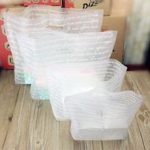 cheap white plastic gift bags with handle plastic Gift Bag Shopping plastic gift packaging bag 2024 - buy cheap
