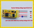 Mini interruptor com controle remoto DC3.5V-12V, comutador de energia led sem fio com 4.5v, 7.4v, 5v, 6v, v, 9v, 12v sem com - foto 2026