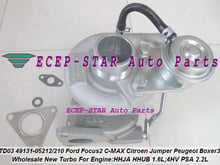 TD03 49131-05212 0375K7 Turbo For Ford For Focus 2 Fiesta VI HHJA HHUB 1.6L For Citroen Jumper For Peugeot Boxer 3 4HV PSA 2.2L 2024 - buy cheap