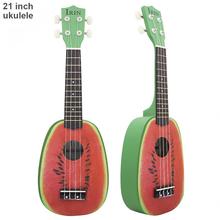 Promoção ukulele soprano aguelão 12 fret, formato de abacaxi com quatro cordas instrumento musical havaiano 2024 - compre barato
