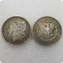 Eua 1921-p, d, s morgan dólar moedas copiar moedas comemorativas-réplica moedas medalha moedas colecionáveis 2024 - compre barato