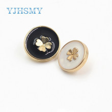 YJHSMY 179201 , fashion flower metal buttons , DIY handmade clothing accessories, coat clothes Sewing shank buttons , 10pcs/lot 2024 - buy cheap
