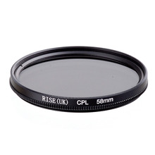 RISE 58mm Circular Polarizing CPL C-PL Filter Lens 58mm For Canon NIKON Sony Olympus Camera 2024 - buy cheap