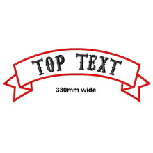 Custom 1 pc 330mm wide top or bottom Rocker Bike Patch embroidery name patches motorcycle iron on patches for Jackets clothing 2024 - buy cheap