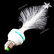 7 colors change E27 OR B22 optic Fiber Mini PVC Led Christmas Tree light & cupula Decoration Christmas gift Free Shipping 2024 - buy cheap