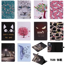 Funda de cuero con tapa para tableta Samsung Galaxy Tab 4, 10,1 pulgadas, T530, T531, SM-T530, SM-T531, SM-T535, # D, 10,1, T535 2024 - compra barato