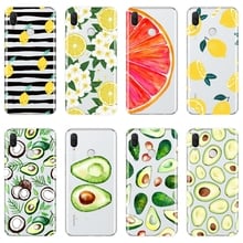 For Huawei Nova 2i 2 Lite Plus 3 3I 3E Phone Case Silicone Avocado Lemon Orange Soft Back Cover For Huawei Nova Smart Lite 2017 2024 - buy cheap