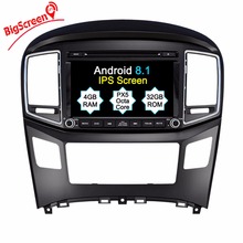 Android 8.1 Car CD DVD player GPS navigation For Hyundai H1 2016-2018 multimedia player Satnav tape recorder head unit HD 2024 - buy cheap