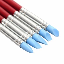 Silicone Fondant Shaping Pen Brush Art Craft Clay Pottery DecoratingTools Modeling Sculpture Sculpting Carver Carving Tools Pen 2024 - buy cheap