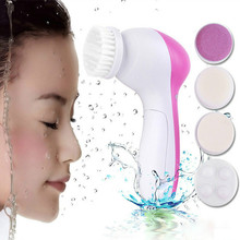 Deep Cleansing 5 In 1 Electric Facial Cleaner Pore Cleanser Face Skincare Brush Massager Vibrator Electric Facial Cleansing Tool 2024 - buy cheap