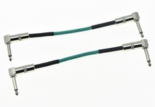 KAISH-Pedal de efectos de guitarra Mono, Cable de parche de alta calidad, ángulo recto verde, 20cm 2024 - compra barato