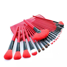 Professional 24pcs Makeup Brushes with Case Red Make Up Brushes Foundation Powder Eyeshadow Brushes Pincel Maquiagem Brush Kits 2024 - buy cheap