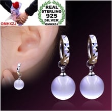 OMH wholesale Fashion jewelry cat's eye opals 925 sterling silver Stud earrings YS78 2024 - buy cheap