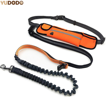 Hand Free Elastic Dog Leash Adjustable Padded Waist Reflective Running Jogging Walking Pet Lead Belt With Pouch Bags 2024 - buy cheap