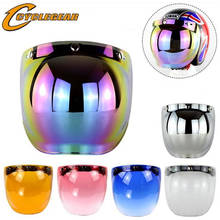 Bubble Visor Top Quality Open Face for Motorcycle Vintage Helmet Visor 6 Color Available Vintage Helmet Windshield Shield 2024 - buy cheap