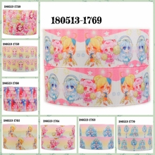 2018 new sales 50 yards cartoon cure ange pattern ribbon printed grosgrain,satin ribbons free shipping 2024 - buy cheap