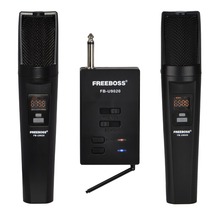 FREEBOSS FB-U9020 2 Way 2x30  Adjustable Frequency 2 Handheld Bluetooth Party Church School Dj Karaoke Wireless Microphone 2024 - buy cheap