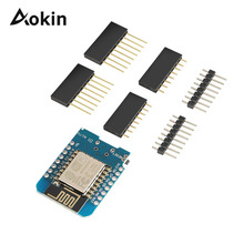 Aokin-Módulo de ESP-12 ESP12 ESP-12F, placa de desarrollo D1, WiFi, 3,3 V Micro USB, basado en ESP-8266EX, 11 pasador Digital, ESP8266 2024 - compra barato
