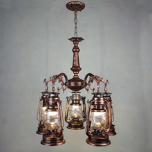 European vintage  industrial style retro Iron  kerosene pendant lights cafe bar   restaurant living room lamp 2024 - buy cheap