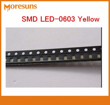 Rápido envío gratis 1000 unids/lote SMD LED-0603 blanco/amarillo/verde/azul diodo emisor de luz 2024 - compra barato