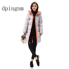 Warm Winter Jackets Women Fashion Down Cotton Parkas Casual Hooded Long Coat Thickening Zipper Slim Fit Plus Size Long Parka 2024 - buy cheap