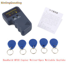 Handheld 125KHz RFID Copier Writer RFID Duplicator EM ID Copier + 5 Pcs EM4305/T5577/CET5200 Rewritable Keyfobs 2024 - buy cheap