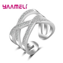 New Pattern Twisted Rope Hemp Ring 925 Sterling Silver Micro Cubic Zirconia Tail Ring Fashion Women's Accessorie 2024 - buy cheap