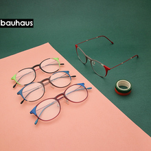 bauhaus Glasses Frame Women and man Prescription Glasses Fashion Designer ultem Circle Glasses Myopia Glasses 2024 - buy cheap