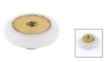 White Plastic Bearing Pulley Assembly Closet Sliding Door Roller 17mm Dia 5pcs 2024 - buy cheap