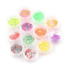 12Colors/Set Funny Slime Fruit Slices Filler Clay Toy For Clear Slime Box Toys For Kids DIY Supplies Decoration 2024 - buy cheap