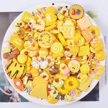 30 Pcs/lot Slime Animals pigs Cake Candy Donut Ice Cream Resin Flatback Of Slime Beads for Ornament Scrapbook DIY Crafts 2024 - buy cheap