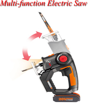 20V Curve Reciprocating Saw Multi-function Chainsaw Home Small Woodworking Cutting Power Tools With Charger WX550 2024 - buy cheap