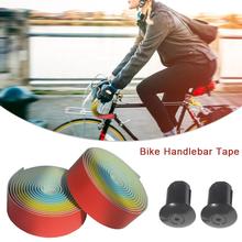 Colorful Rainbow Bicycle Decor Tape Anti-slip Bike Handlebar Tape Comfort Gel Road Bike Handlebar Tape With Bar End Plugs 2024 - buy cheap