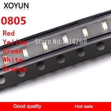 100pcs/lot 0805 SMD Luminous tube SMD LED Red Yellow Green White Orange 2024 - buy cheap