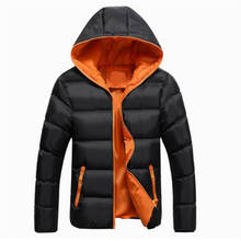 2018 New Men Winter Jacket Fashion Hooded Thermal Down Cotton Parkas Male Casual Hoodies Windbreaker Warm Coats 5XL Streetwear 2024 - buy cheap