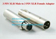 High Quality 3Pin XLR Male to XLR Female MIC MICROPHONE  Plug Adapter Connector/Free Shipping/5PCS 2024 - buy cheap