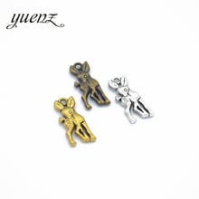 YuenZ 15pcs Antique Small Deer Charms Tibetan Silver Bronze Pendants Alloy Charm Jewelry Making DIY Handmade Craft 19*8mm D994 2024 - buy cheap