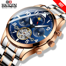 HAIQIN 2019 reloj hombres mens watches top brand luxury mechanical watches Business luxury watch men wristwatch tourbillon Clock 2024 - buy cheap