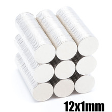 200pcs 12x1 mm N35 Strong Neodymium Magnet 12x1 mm Round Rare Earth Permanet Magnets 12*1 mm Packaging Magnet Fridge Magnet 2024 - buy cheap
