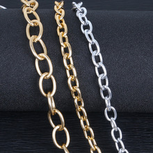 Cadena de eslabones de aluminio para hacer pulseras, collares, accesorios de joyería, 3 metros/lote, oro/rodio plateado 2024 - compra barato