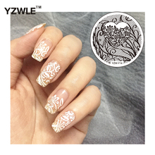1 шт. 2020 YZWLE пластины для стемпинга ногтей кружевной Цветочный узор штамп для дизайна ногтей шаблон для стемпинга пластина для изображения женский инструмент 2024 - купить недорого