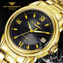 Tourbillon Gold Watches Men  Famous Brand Luxury Men Mechanical Watch Steel Waterproof Calendar Wristwatch Automatic Watch 2024 - buy cheap