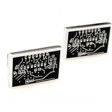 Electronic Cufflink Cuff Link 1 Pair Retail Free Shipping Promotion 2024 - buy cheap