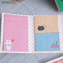 Animal Cat Bear Cute Kawaii Sticky Notes  Memo Pad School Supplies Planner Stickers Paper Bookmarks Korean Stationery 2024 - buy cheap