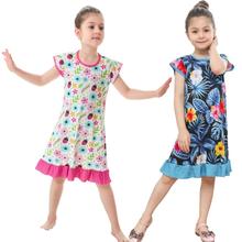 New Kids Nightgowns Children Floral Printing Dress Night Wear Girls Nightgowns Girls Pijamas Nightgown for 2-10Years Infantil 2024 - buy cheap